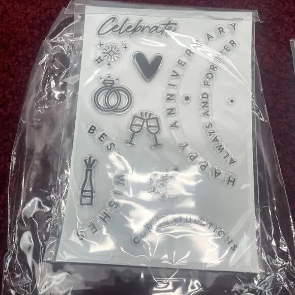 Lot 3 Kingston Crafts Stamps Dies Kits Chipboard Frames Love Paper Dolls Spring - Picture 3 of 9